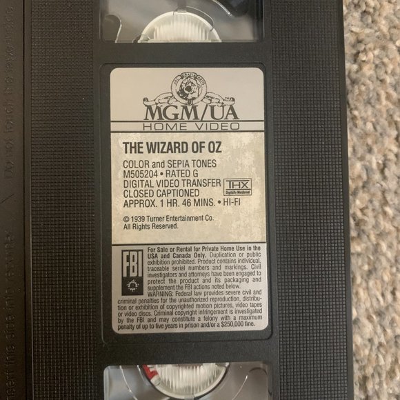 The Wizard of Oz VHS (1996) MGM - Picture 3 of 6